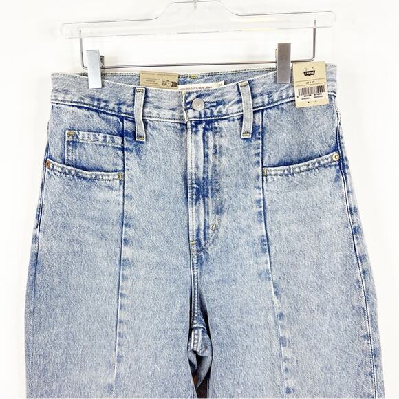 NWT Levi’s High Waist Altered Mom Jeans 28 Blue - Picture 4 of 8